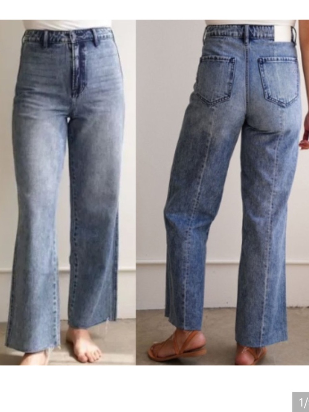 Carly Jaymee High-Rise Wide Leg Women’s Jeans - Sz: 15